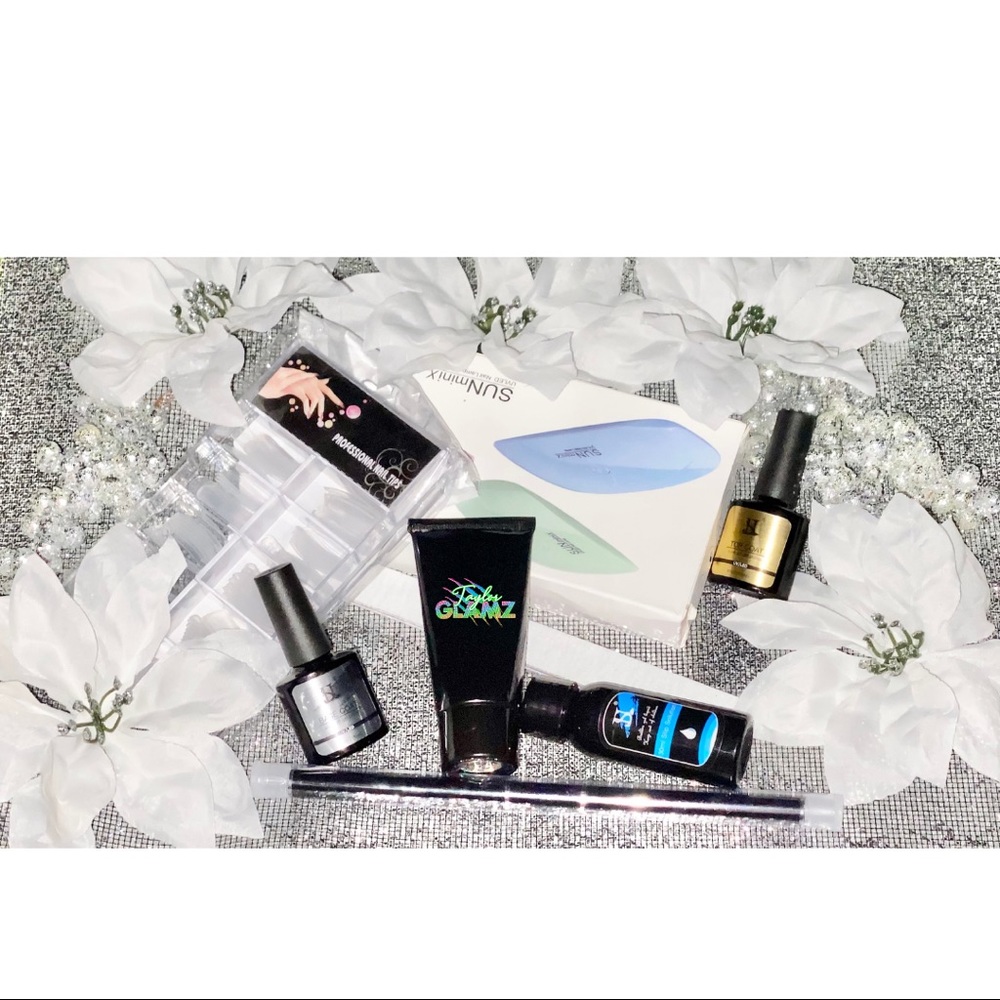 Polygel Nail Kit - Milk White - UV Led Lamp - Picture 5 of 14
